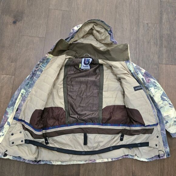 Burton MB Breach Dry Ride Snowboard SKI Multicolor Jacket Camo Mens Medium - Picture 6 of 13